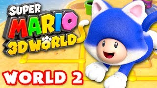 Super Mario 3D World  World 2 100 Nintendo Wii U Gameplay Walkthrough [upl. by Ransell286]