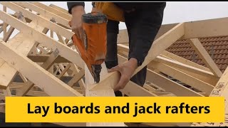 Cutting lay boards and jack rafters roofing in the UK [upl. by Arbba]