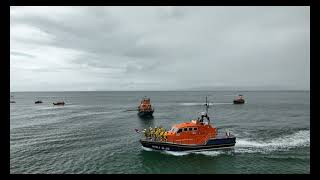 Seven lifeboats took part in a special atsea relay to commemorate two hundred years of the RNLI [upl. by Ysnil]