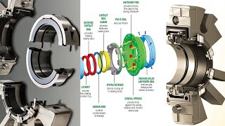 Mechanical seal working animations  pump mechanical seal  split mechanical seal [upl. by Eibur]