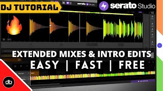 HOW TO MAKE DJ INTRO EDITS amp EXTENDED MIXES  EASIEST WAY TO EXTENDED MIXES amp INTRO MIXES FOR FREE [upl. by Thornburg]