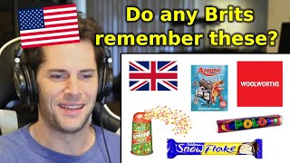 American Reacts to British Childhood Nostalgia [upl. by Kenison]