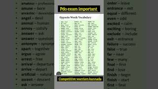 Pdo exam imp grammar grammar english pdo kpsc rrb bank ssc exam short [upl. by Manus]