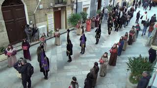 Processione dei Misteri 2023 Passaggio in Corso Vittorio Emanuele  Sabato Santo [upl. by Nylarac]