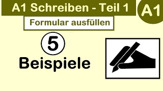 A1 Schreiben  Teil 1  Formular ausfüllen  Filling a Form  Desi Learn German [upl. by Springer]