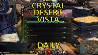 GW2  FastEasy View A Vista In Crystal Desert Daily Wizards Vault [upl. by Leikeze13]