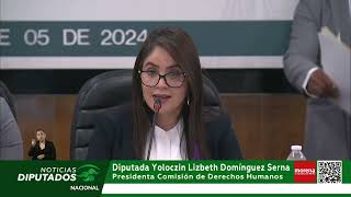 Presidenta de comisión de Derechos Humanos convoca a trabajar para combatir la impunidad [upl. by Anerda]