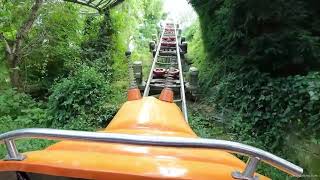 Rasender Tausendfüßler Raging Millipede at Erlebnispark Tripsdrill in Germany POV of a Tivoli [upl. by Ettenajna]