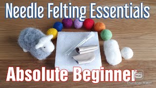 Needle Felting For Beginners Tutorial  Let Me Guide You Into The Wonderful World Of Felting [upl. by Kiehl558]