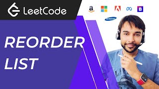 Reorder List LeetCode 143  Full Solution with 3 step process and animations [upl. by Noland]