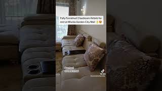 Fully Furnished 2 bedroom airbnb for rent at Garden City Mivida apartments furnishedapartments [upl. by Afihtan172]