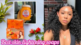 10 best lightening soaps for a glowing skin Top whitening soaps [upl. by Innaig]