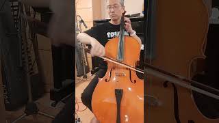 Day 54 Bach Suite No1 in G major for Cello  Courante bar 3442 practice [upl. by Calder97]