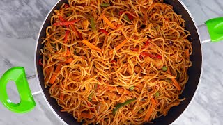 The EASIESTTASTIEST Jollof Spaghetti Recipe  READY IN 20 MINUTES  ZEELICIOUS FOODS [upl. by Odracer]