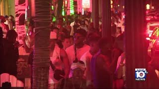 Spring Break going strong in Fort Lauderdale after Miami Beach efforts to calm crowds [upl. by Mainis]