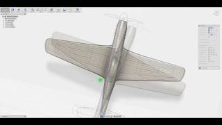 PART 212 3D printable Mustang p51 design in Fusion 360 [upl. by Ycinuq]