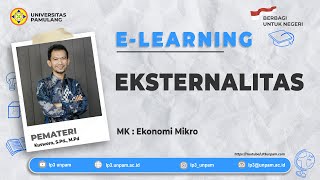 S1 PEND EKONOMIEKONOMI MIKRO  pertemuan ke 18  Eksternalitas [upl. by Aramo528]