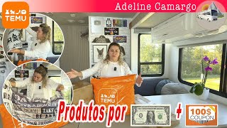 Abrindo os recebidos da Temu muitas coisas úteis para o motorhome [upl. by Ardith]