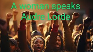 A Woman speaks poem by Audre LordeFYUGPBA literature [upl. by Surtimed]