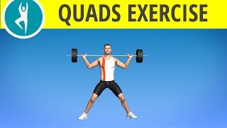 Quadriceps Exercise Quads Workout Barbell Side Split Side [upl. by Ardnalac]