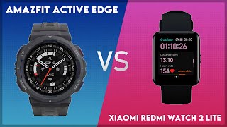 Amazfit Active Edge vs Xiaomi Redmi Watch 2 Lite Comparison [upl. by Ahsieki]