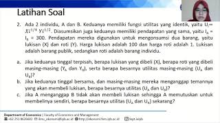 Praktikum Mikroekonomi II Pertemuan 13 Eksternalitas dan Barang Publik [upl. by Macur]