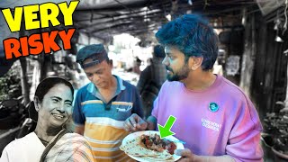 I reviewed EXTREME food around DIDI’s college 😨 HAZRA food tour [upl. by Tressia]