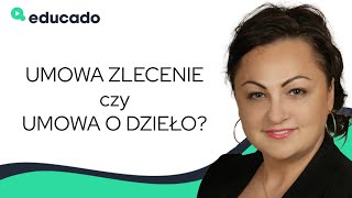 Różnice pomiędzy UMOWĄ O DZIEŁO a UMOWĄ ZLECENIE [upl. by Auqeenwahs683]