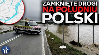 Powódź na południu kraju i zamknięte drogi [upl. by Boyes]