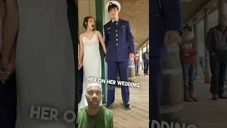 An unexpected wedding surprise ❤️😱 wedding military weddingday bride marriage funny [upl. by Trenna989]