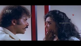 Ravichandran Stops Wife Aborting Baby Best Scene  Meena  Putnanja Kannada Movie [upl. by Ellah706]