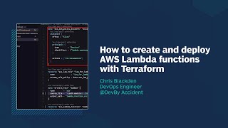 How to create and deploy AWS Lambda functions with Terraform [upl. by Wolfy457]