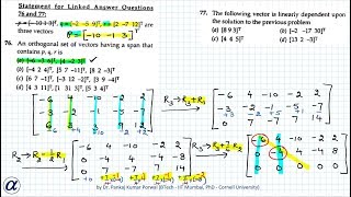 An orthogonal set of vectors having a span that contains p q r is GATE EE 2006 [upl. by Odraner]