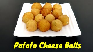 Crispy and Crunchy Potato Cheese Balls  Fried Potato Balls Recipe  Quick Easy Starter Snack Recipe [upl. by Anairo]