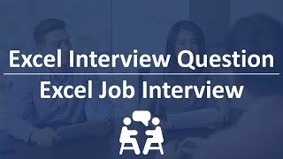 Excel Interview Questions amp Answers  Excel Job Interview 🔊 [upl. by Soalokin]