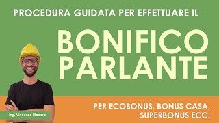 Come effettuare un pagamento per bonus ristrutturazione ecobonus ecc Causale bonifico parlante [upl. by Namlaz135]