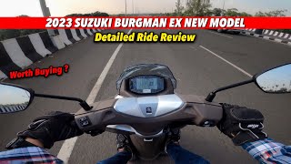 2023 Suzuki Burgman EX Detailed Ride Review  Best 125cc Scooter in India [upl. by Anen]