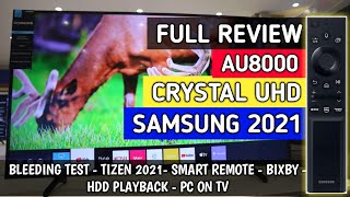 Full Review AU8000  Samsung Crystal UHD 2021  Indonesia [upl. by Ardnod535]