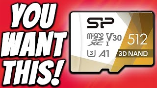 HUGE Storage and FAST  Silicon Power 512gb Micro SD Card Review [upl. by Gee559]