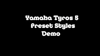 Tyros5 Demo  Ballad Styles [upl. by Remmer]