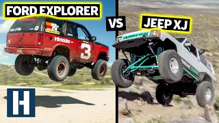 Build amp Battle OffRoad FINALE Jumps Crawls Climbs Jeep XJ vs Ford Explorer Who Will Survive [upl. by Maryann30]