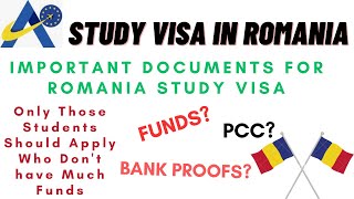 Study Visa In Romania  Which Students Should Apply In Romania  Important Documents Required  PCC [upl. by Tawsha]