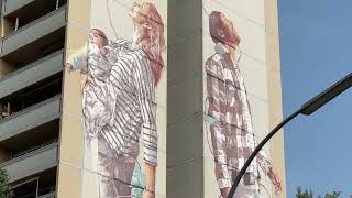 Artpark Tegel Urban Street Art Berlin Tegel Fintan Magee Circle of Life [upl. by Odlabso]