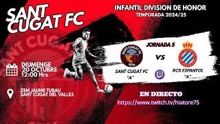 Jornada 5 Divisió DHonor Temporada 2425 Partit Sencer Sant Cugat FC vs RCD Espanyol 20 Oct 2024 [upl. by Alleris]