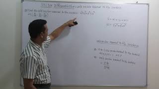 Vector differentiation Unit Vector Normal to the surface [upl. by Ahsoek]