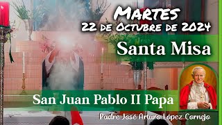 ✅ MISA DE HOY martes 22 de Octubre 2024  Padre Arturo Cornejo [upl. by Attoynek]