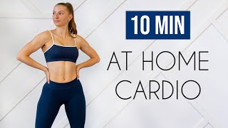 10 MIN CARDIO WORKOUT AT HOME No JumpingApartment Friendly No Equipment [upl. by Nari]