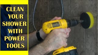 How to clean your shower the smart way With power tools [upl. by Sorvats]