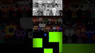 All Incredibox Sprunki Characters Singing Together Mod Happy vs Horror  Blue Bouncing Square [upl. by Ainnat]