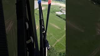 Paragliding landing dog puppy pomeranian doglover cute travel traveladventure om sunuwar [upl. by Liartnod512]